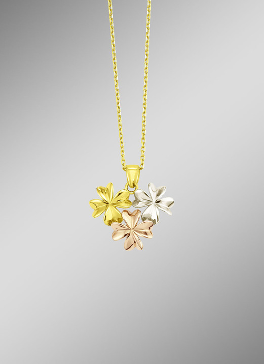 Anhänger - Anhänger m. K. Gold 585/-, in Farbe  Ansicht 1